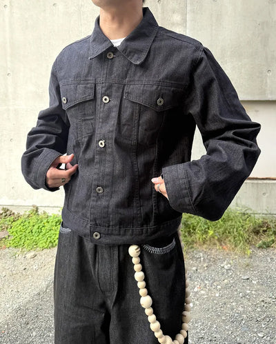 Non-faded denim jacket