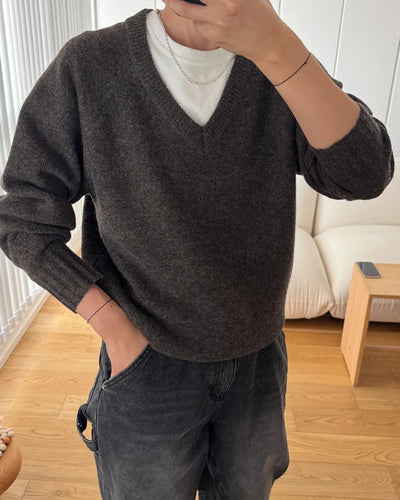Regular Fit V-Neck Knit