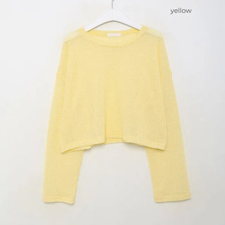See-through round knit