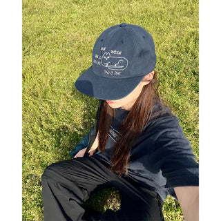 (Unisex) Point Embroidery Cap