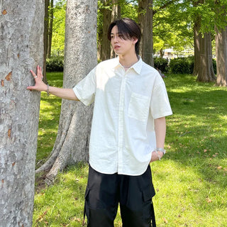 (Unisex) Oversized Short-Sleeve Shirt