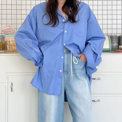 Basic blue color shirt