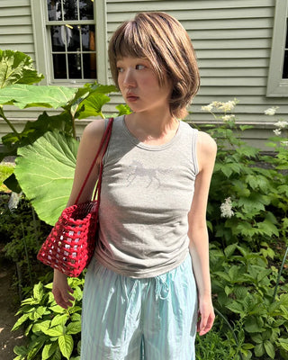Horse print sleeveless top