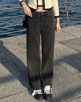 Basic straight-leg denim