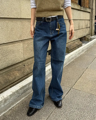 Loose-fit denim pants