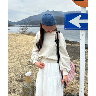 V-gusset oversized sweatshirt