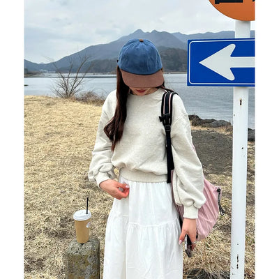 V-gusset oversized sweatshirt