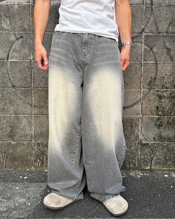 Teen Wash Balloon Denim Pants