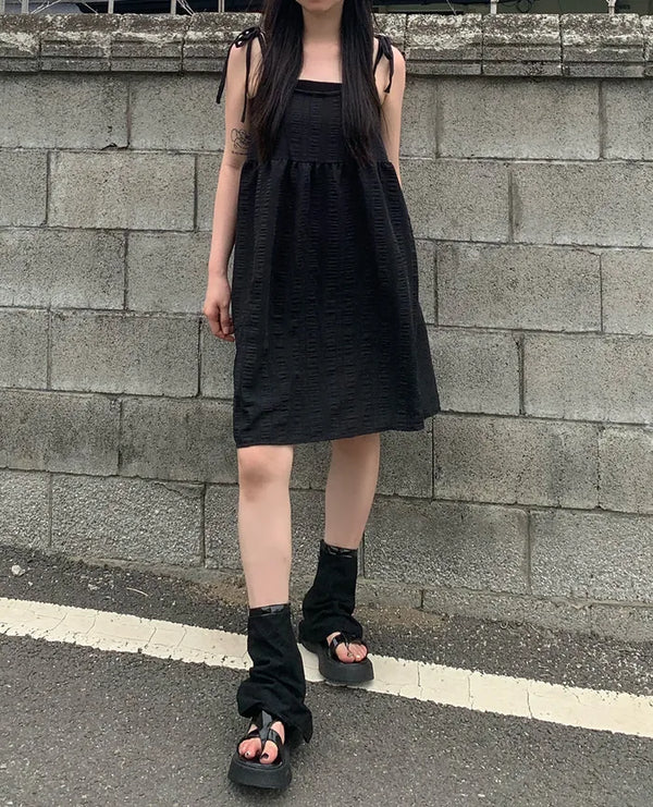Strappy Tiered Mini Camisole Dress