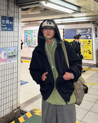 Nylon pocket windbreaker