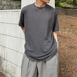 (Unisex) Daily Plain T-Shirt