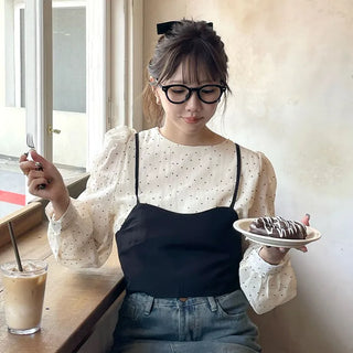 Bistier Dot Blouse Set