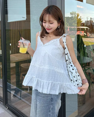 Tiered hem bustier