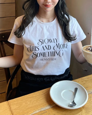 Lettering Point Short-Sleeve T-Shirt
