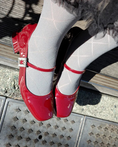 Mary Jane Cubic Loafers
