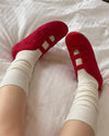 Double-line flat shoes