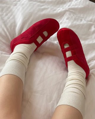 Double-line flat shoes