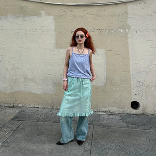 Layered ruffle skirt