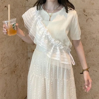 Feminine frill ribbon strap