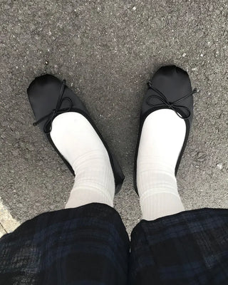 Ribbon flat shoes