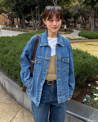 Oversized denim jacket