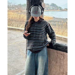 Striped cardigan
