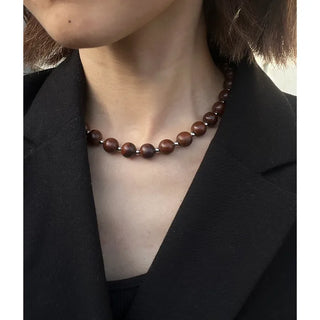 Woody Bead Necklace
