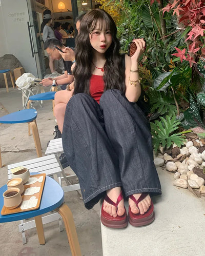 Platform thong sandals