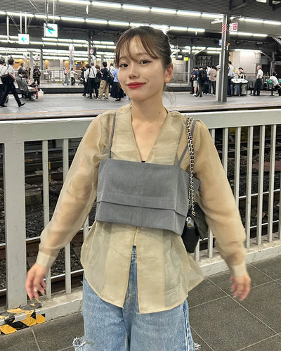 Layered Sleeve Wreath Bustier