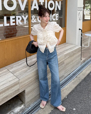Tencel Wash Wide Denim Pants