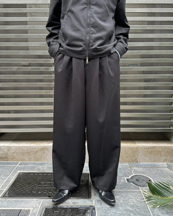 Two-pleat button slacks