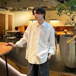 Oversized cotton shirt
