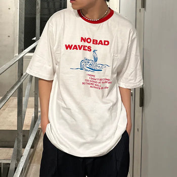 (Unisex) Graphic Ringer Neck T-Shirt