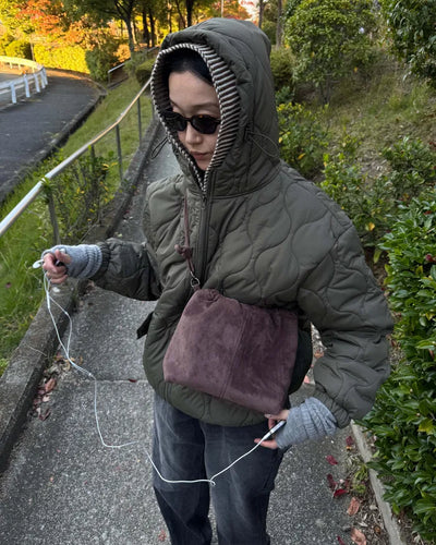 Hooded Quilted Padded Jumper