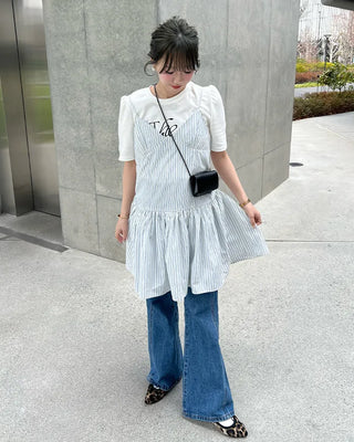 Gathered Bustier Camisole Dress