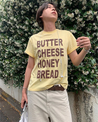 (Unisex) Word Front Logo Short Sleeve T-Shirt