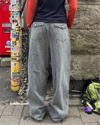 (Unisex) Back Button Balloon Pants