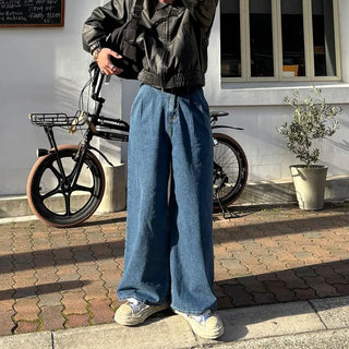 (Unisex) Wide Denim Pants