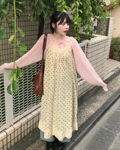 Flower lace mini dress