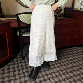 Lace long skirt