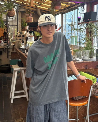 MARYJANE Washed Half-Sleeve T-Shirt