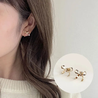 Tiny Ribbon Earrings