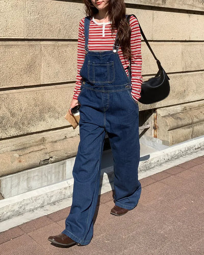 Denim overalls