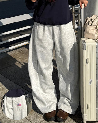 American Flag Patch Sweatpants