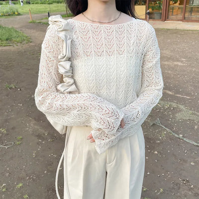 See-through loose knit