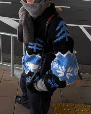 Cowichan wool knit cardigan
