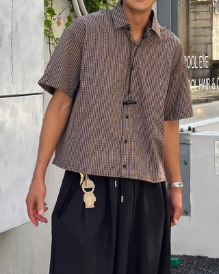 Cropped Check Shirt