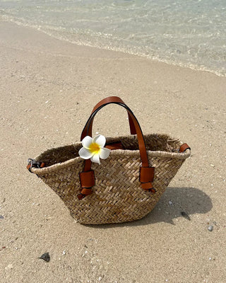Rattan tote bag