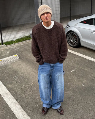Double knee carpenter denim pants