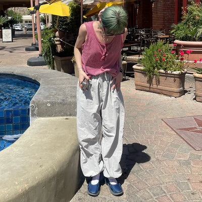 2-way string elastic pants